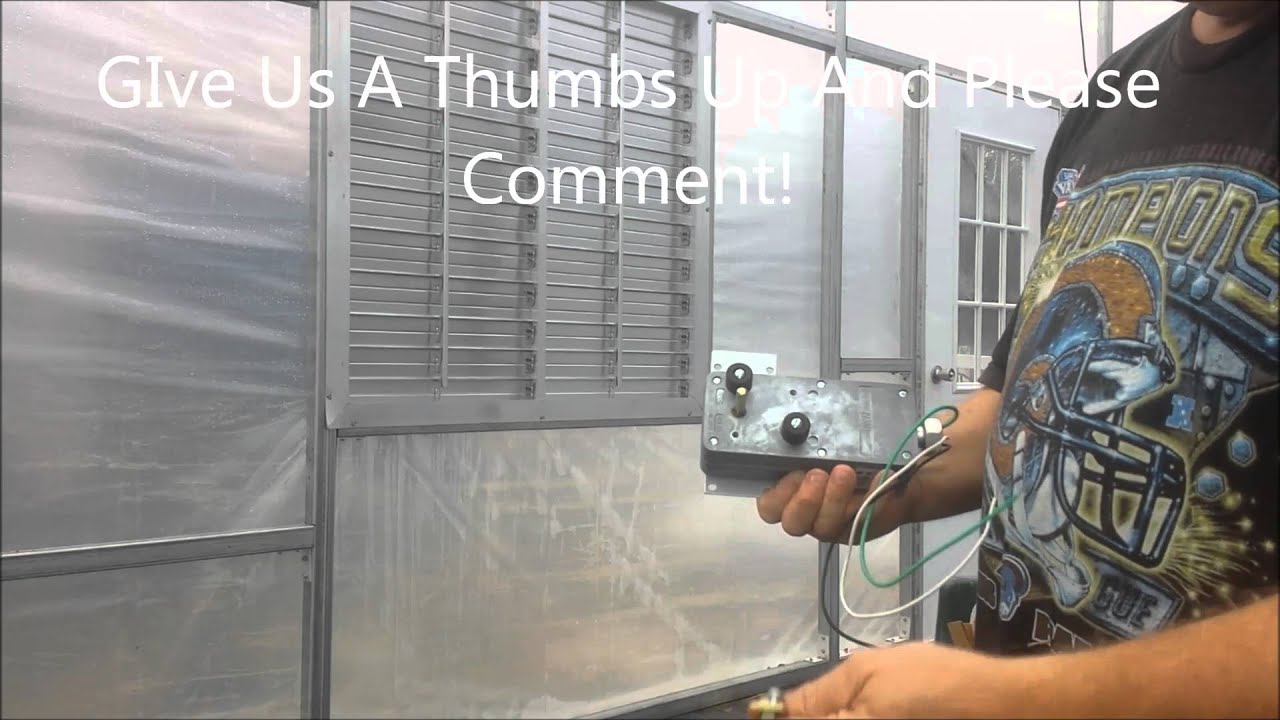 The Snow Arch Greenhouse Build  Part 7  Installing the HAF Fans and the Shutter Motors
