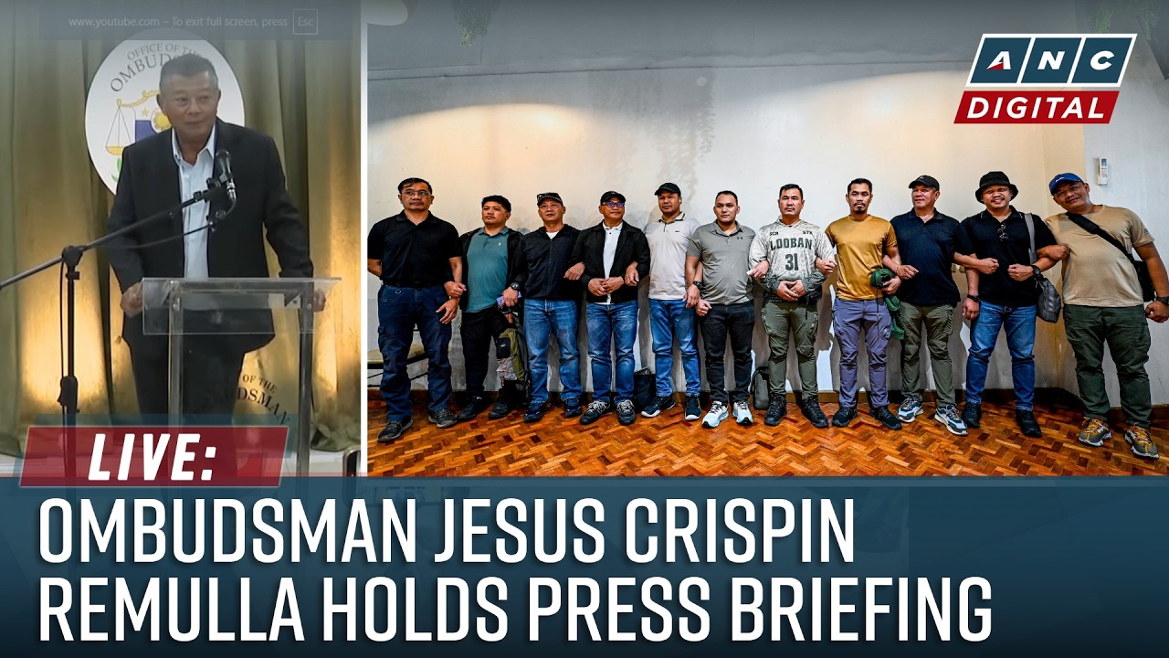 LIVE: Ombudsman Jesus Crispin Remulla holds press briefing | August 7, 2026