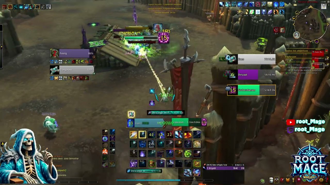 TESTING FROST MAGE WOW RETAIL / ARENA PVP / root_Mage