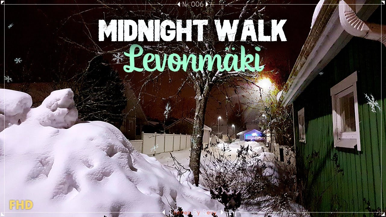 Night Walk in a Classic Finnish Community, Levonm&auml;ki, Kerava Finland