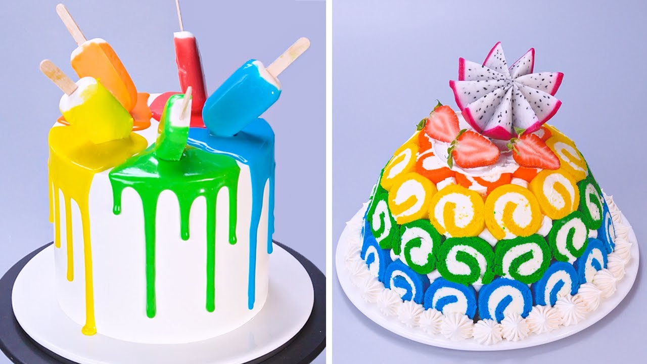 Sorprende A Tus Seres Queridos Con Estos Diseños Únicos De Pasteles De Arcoíris | Valle De La Torta