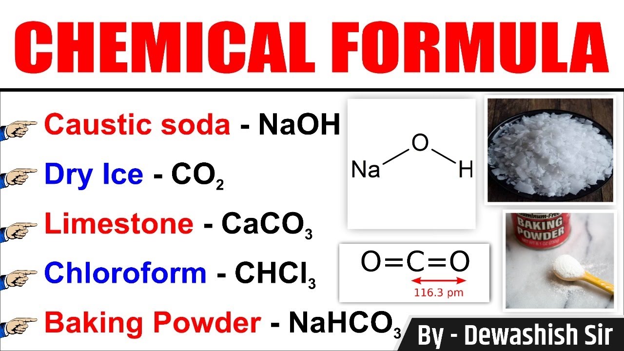 Chemical Formula | Science Gk | Static GK | Dewashish Sir