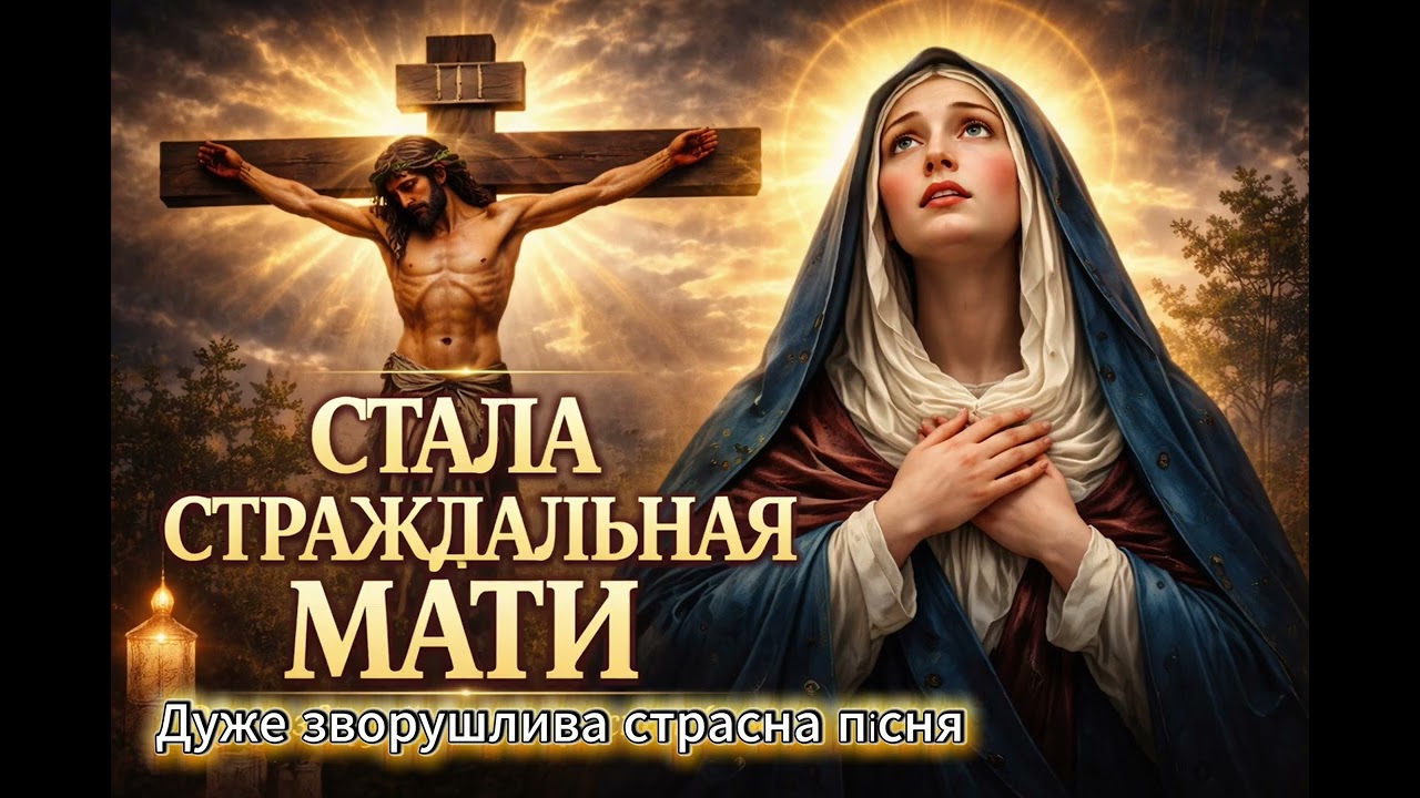Стала Страждальная Мати 🙏 Дуже зворушлива страсна пісня | Під хрестом Ісуса