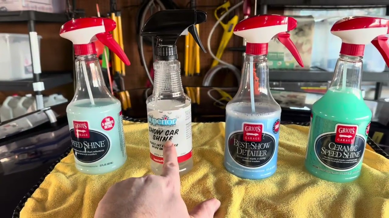Comparison of Griots SpeedShine, Best of Show Detailer , Superior Products Show Car Shine