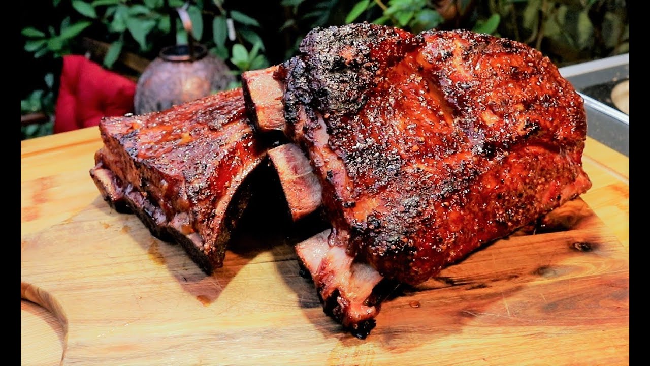 Kalb Ribs vom Smoker
