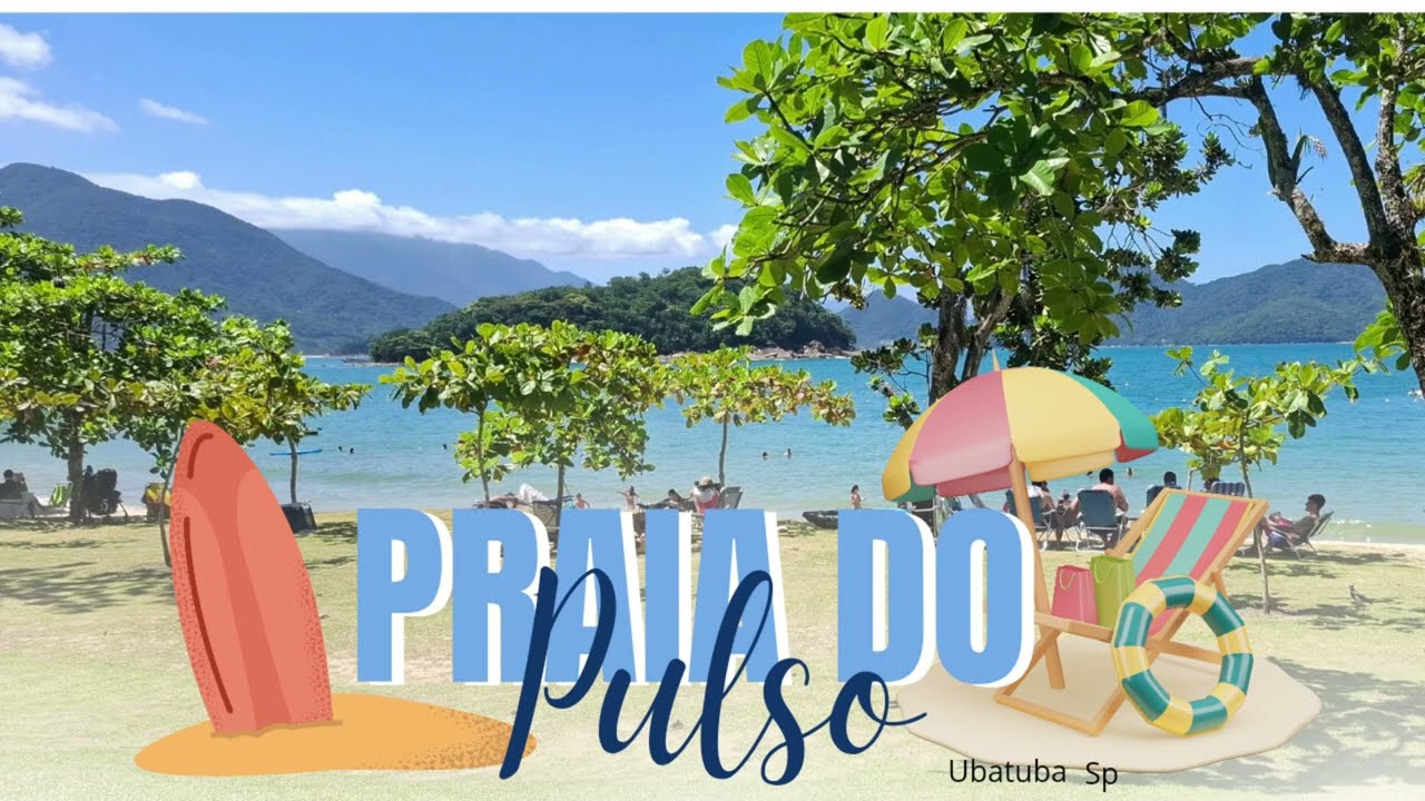 Praia do pulso em Ubatuba litoral norte de São Paulo