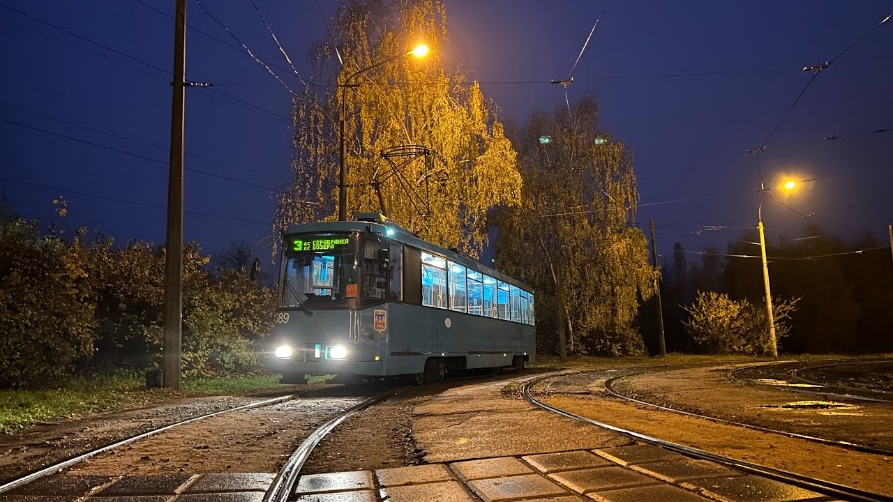 Минский трамвай. Маршрут №3 «ДС Озеро» - ДС «Серебрянка» | Minsk tram. Route №3