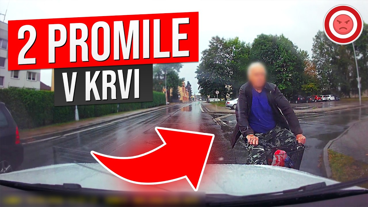 Opilý Cyklista s 2 PROMILE Způsobil Nehodu - Tohle Nechceš Potkat!