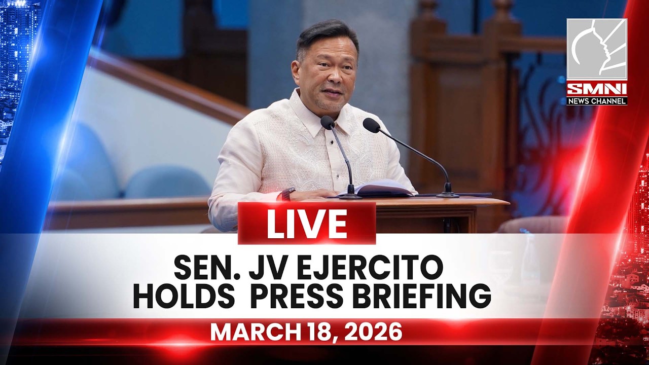 LIVE: Sen. JV Ejercito holds press briefing | March 18, 2026