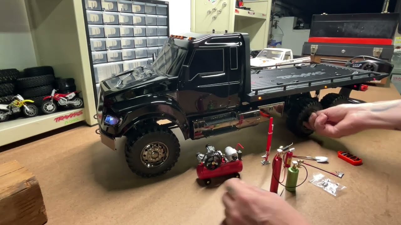 Accessorized Traxxas TRX6 Ultimate RC Hauler with Sound