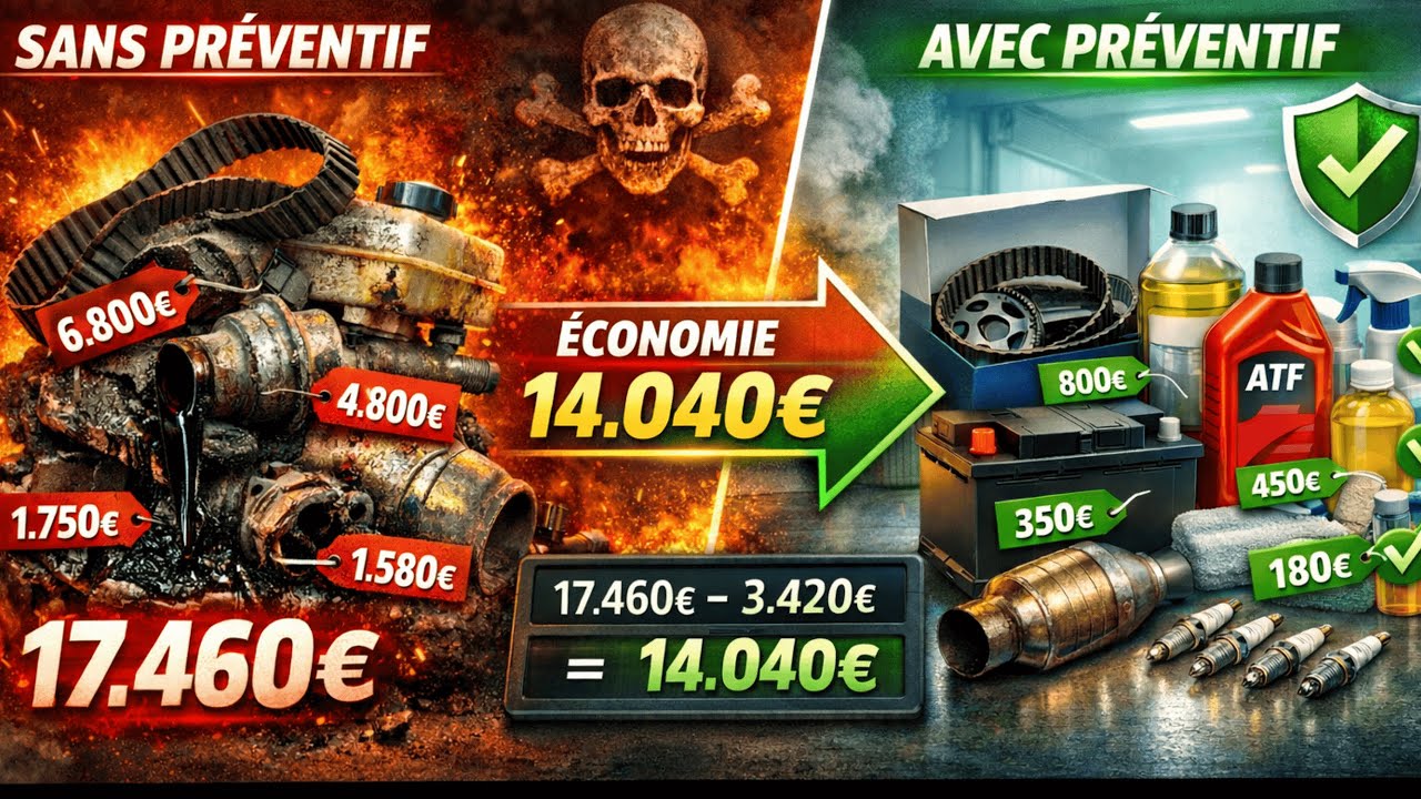10 ENTRETIENS 1.430€ ÉVITENT 15.463€ RÉPARATIONS ! 842 CAS RÉELS PREUVE CHOC