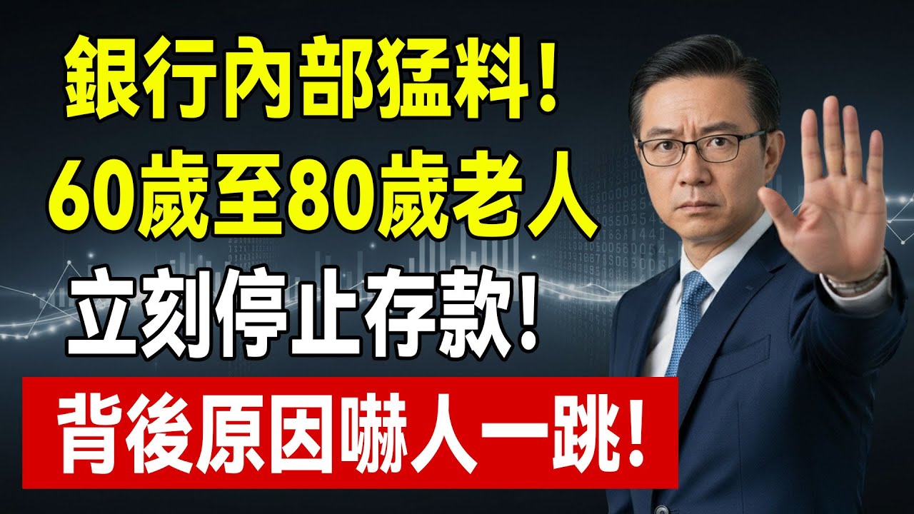 銀行內部人員爆料：2026年起，這5種存錢方式正在“合法”吞噬你的養老金，90%的人還不知道！#銀行存款 #理財 #通貨膨脹