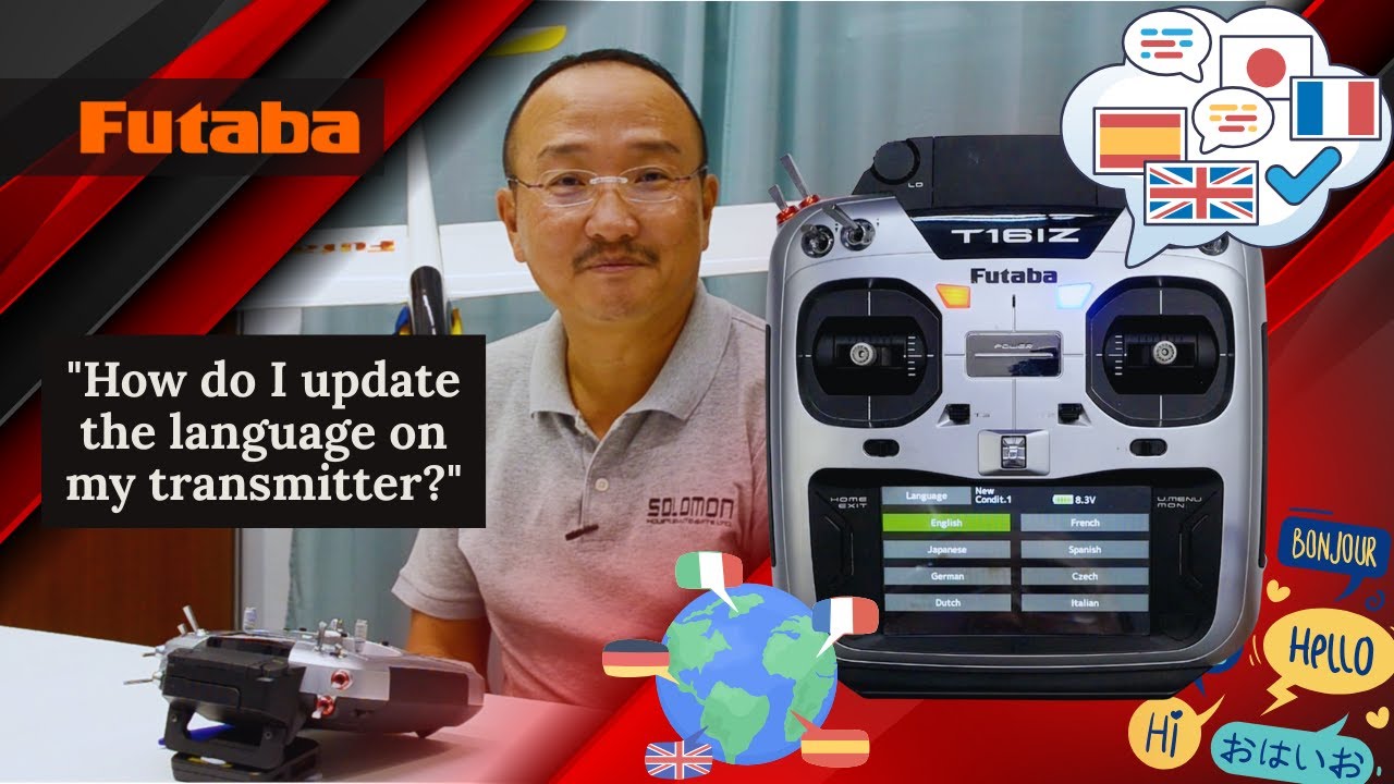 Как настроить языковые параметры на Futaba 16IZ