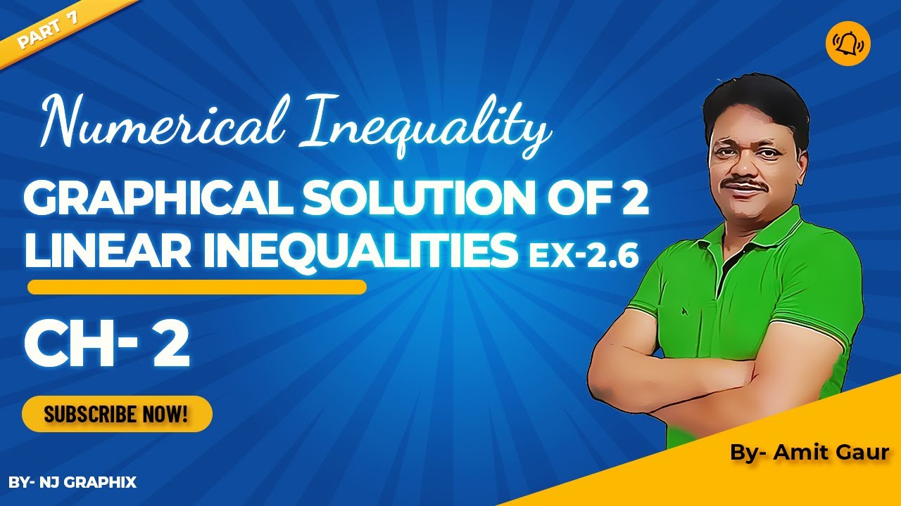 Graphical Solution Ex-2.6 | Numerical Inequalities Ch-2 | Applied Maths Class 12 | Gaur Classes
