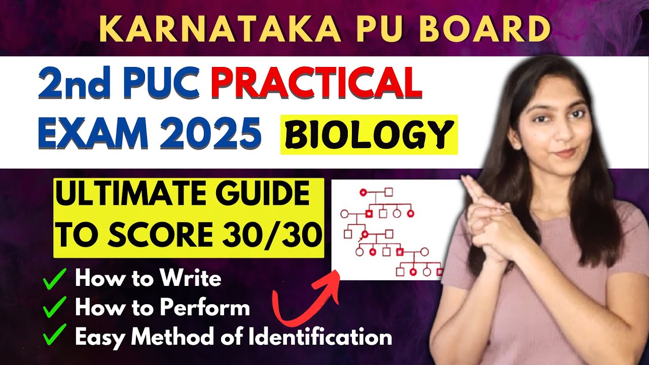 2nd PUC Biology Practical Exam 2025 | Score 30/30 @BotanyBloom5