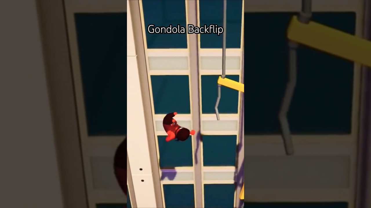 Backflip Off A Broken Gondola #gaming #mrv1r05 #gangbeasts #funnymoments
