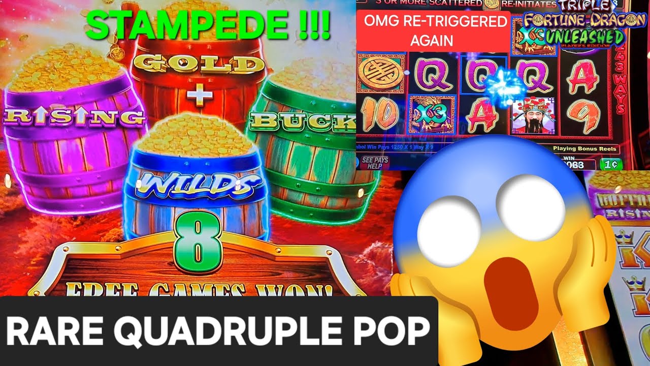 All Four Bonus Stampede Jackpot Triple Fortune Dragon Unleashed