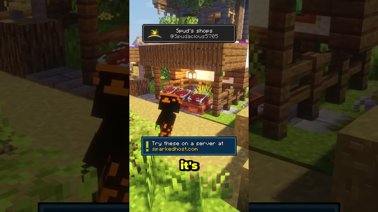 Minecraft Finally Has REAL Shops 🛒  #minecraftmods #minecraft