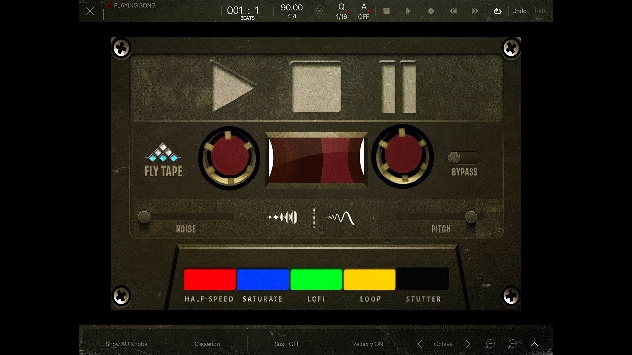 FLY TAPE by MSXII Sound Design - iOS Tape AUv3 FX - Demo for the iPad