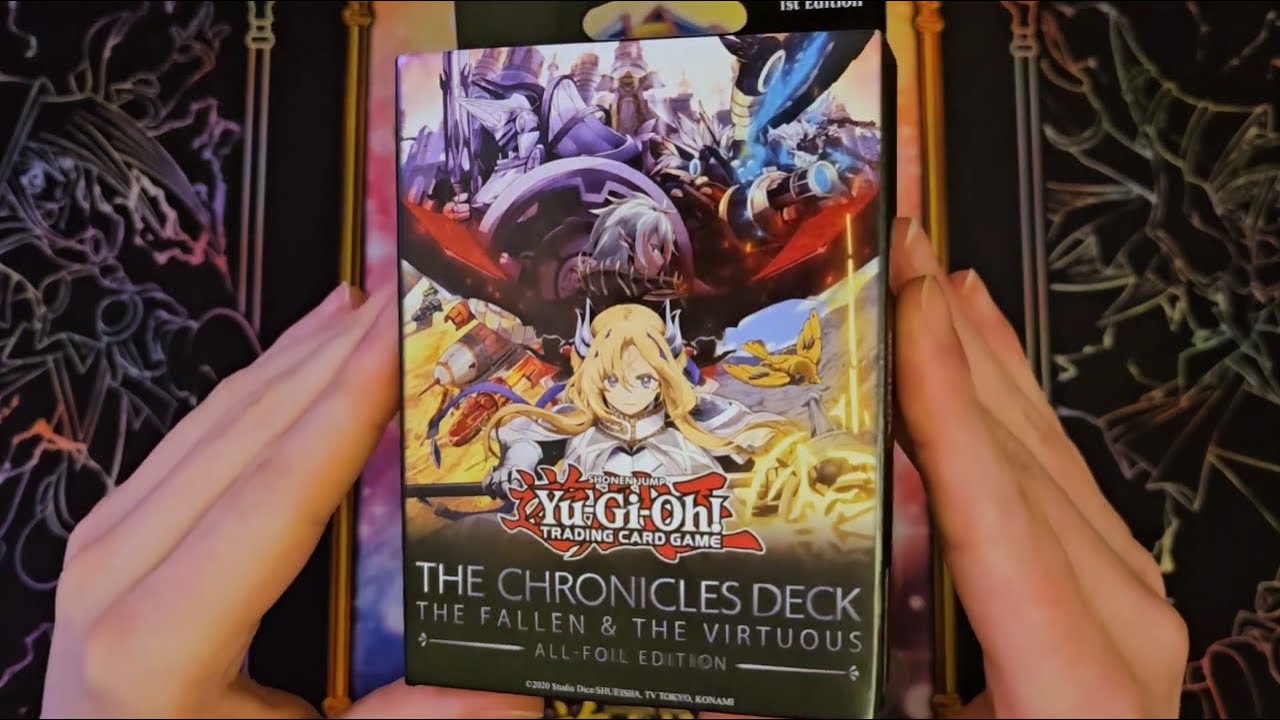 Yu-Gi-Oh! The Chronicles Deck: The Fallen & The Virtuous | Unboxing to Binder | No Talking | ASMR?