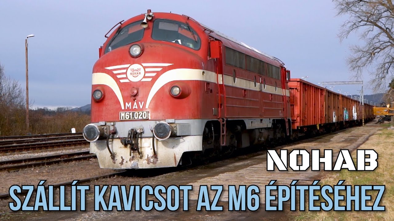 Autópályaépítéshez hord kavicsot a 020-as NOHAB