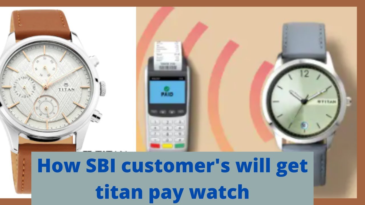 SBI Yono wearable , India's first contactless payment watch.