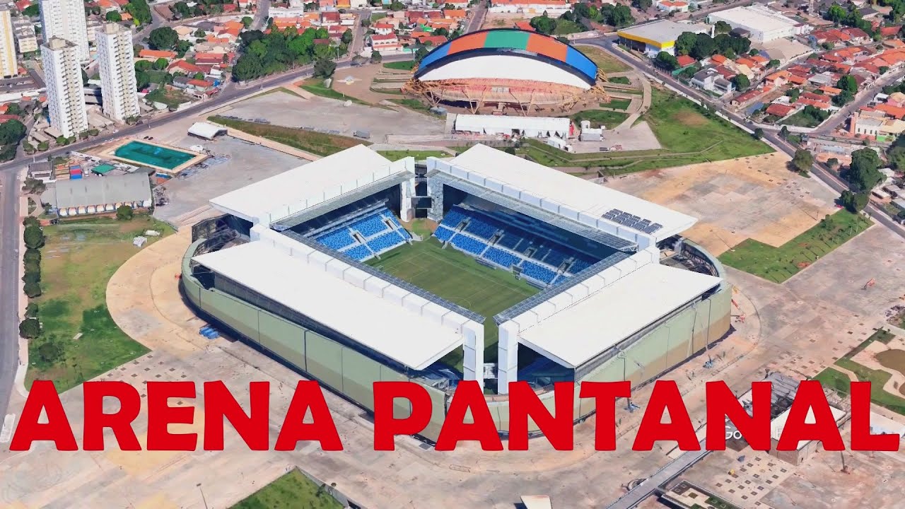 Estádio Arena pantanal em Cuiabá, Mato Grosso | Com Narração