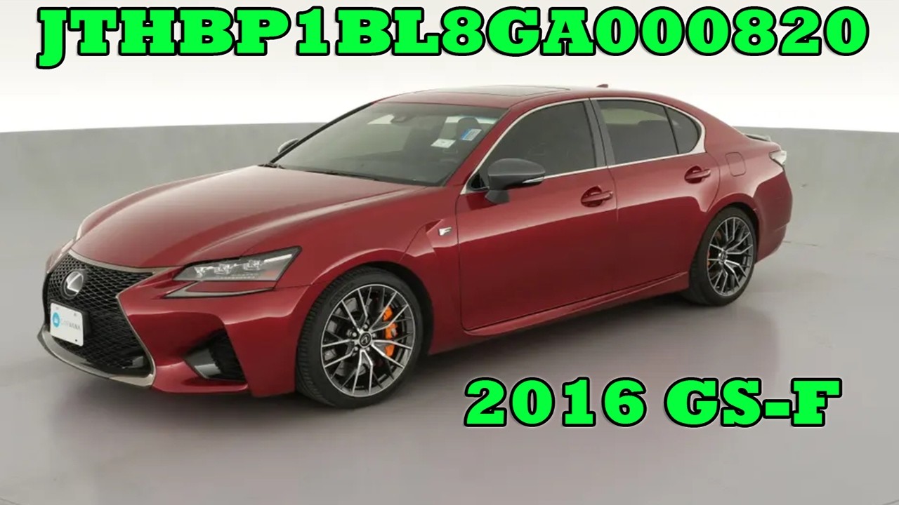 JTHBP1BL8GA000820 - 2016 GS-F - БОЛЕЕ ГЛУБОКОЕ ПОГРУЖЕНИЕ (ЭПИЗОД 0194)