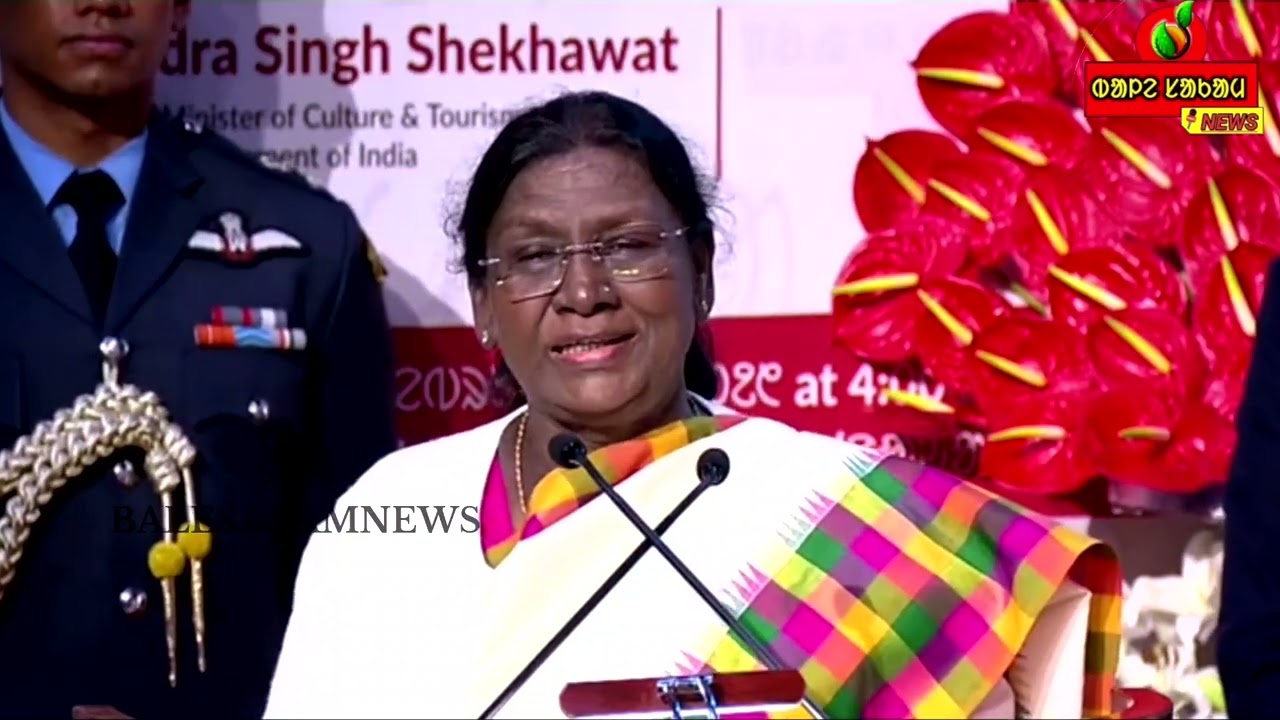 Guru Gomkey 100Rupees Coin& Daka Stamp/Olchiki Celebration delhi:Smt.Drupodi Murmu#presidentofindia 