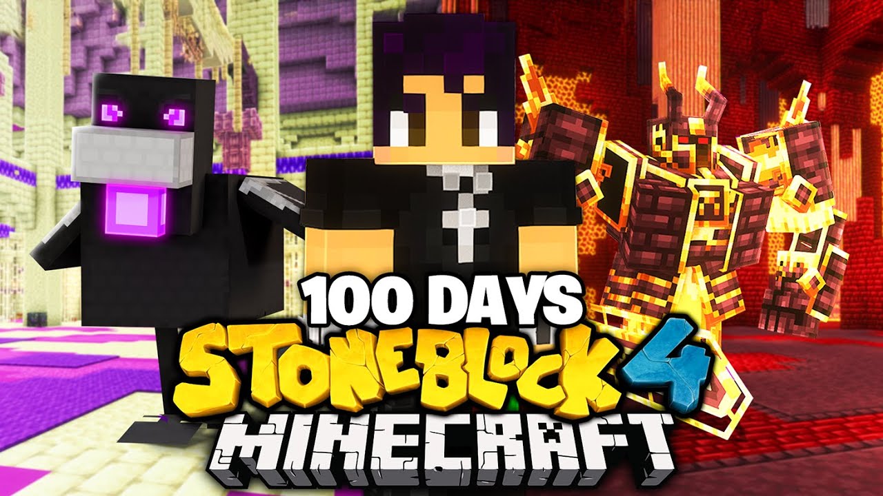 We Spent 100 Days as ENGINEERS in STONEBLOCK 4 Minecraft...