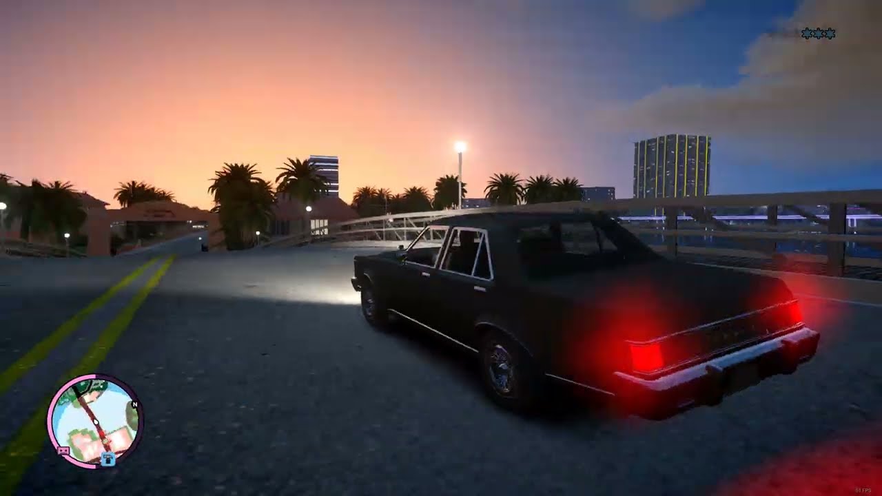 classic cop chase in Miami 1986
