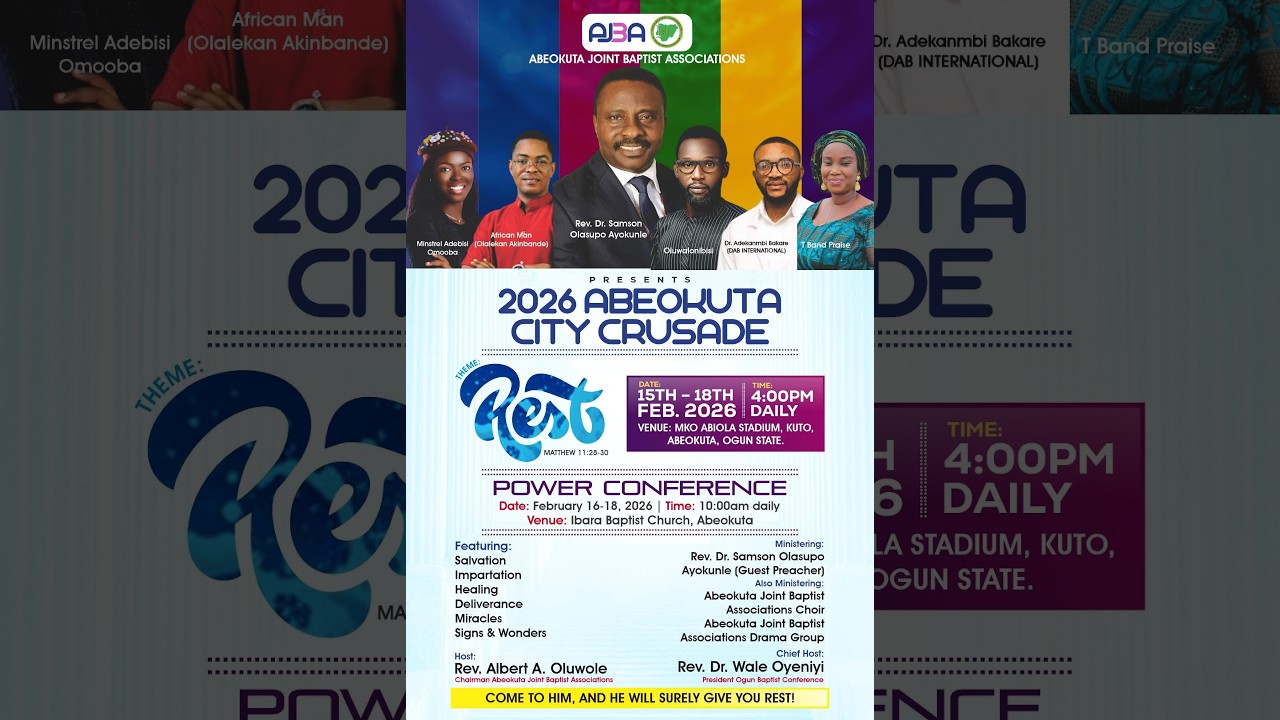 ABEOKUTA CITY CRUSADE || DAY 1 ||  15/02/2026.