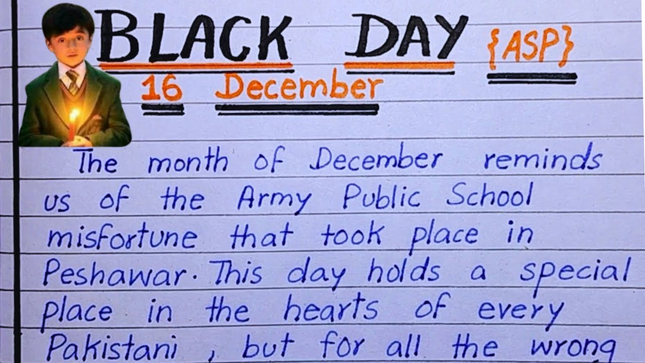 Black Day Speech in English || 16 December Speech || English Speech on Black Day | Emotional Speech
