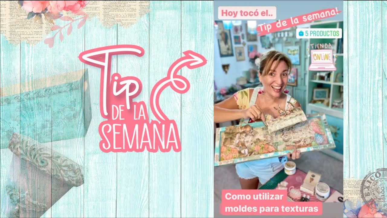 Tip de la Semana: Como utilizar moldes para hacer texturas.