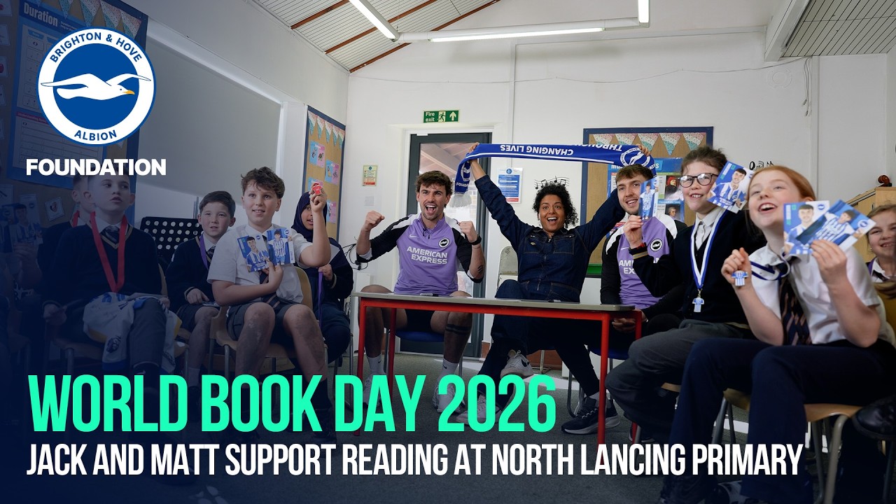 Albion Stars Get quizzing at North Lancing School for World Book Day! 🌍📚