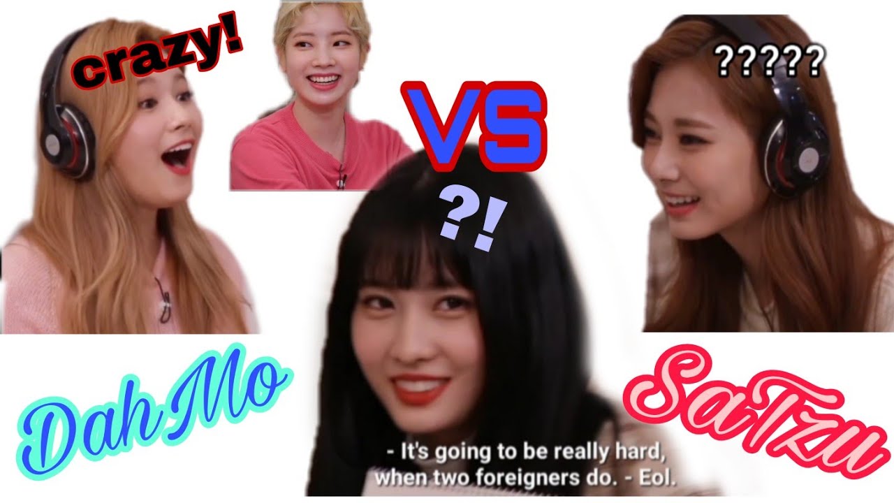 Twice (트 와이스) DahMo Vs. SaTzu 'whisper challenge' | FunTuwaysuh