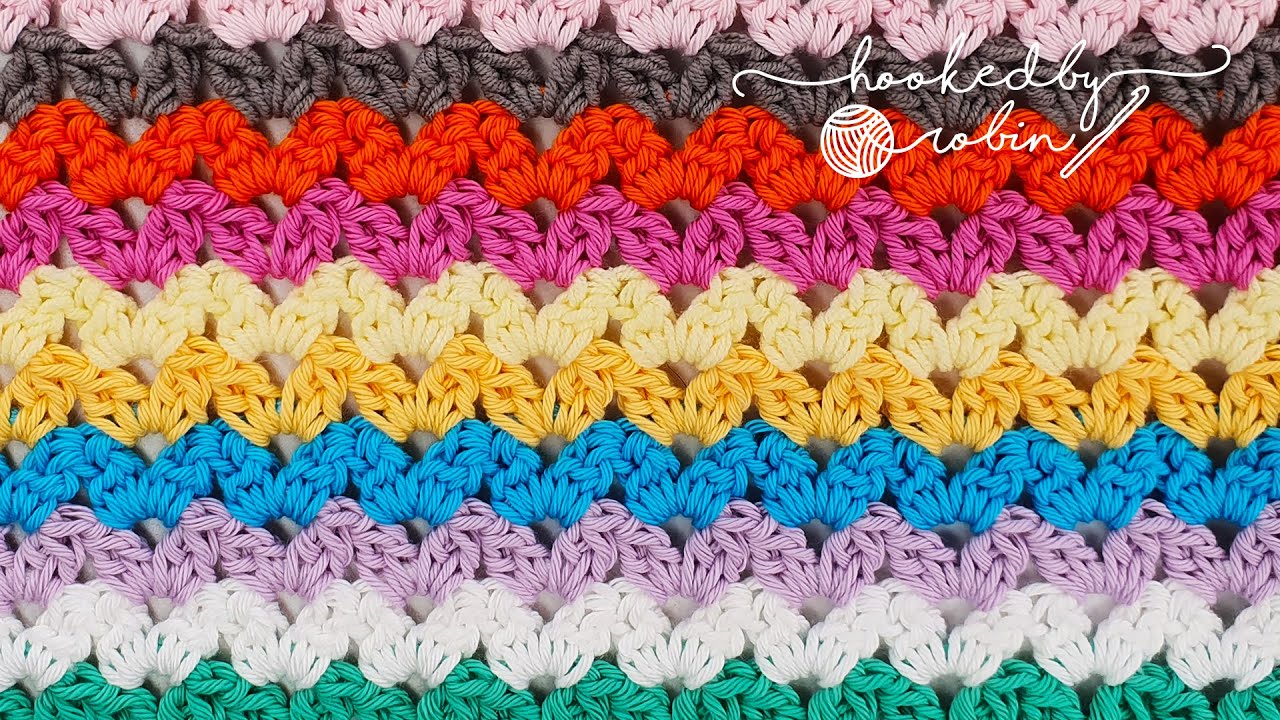 FAST & EASY! Crochet the Cluster V-Stitch