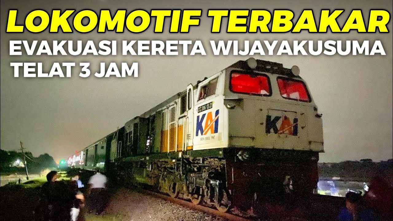 EVAKUASI KERETA WIJAYAKUSUMA MOGOK DI STASIUN NGAWI!!!