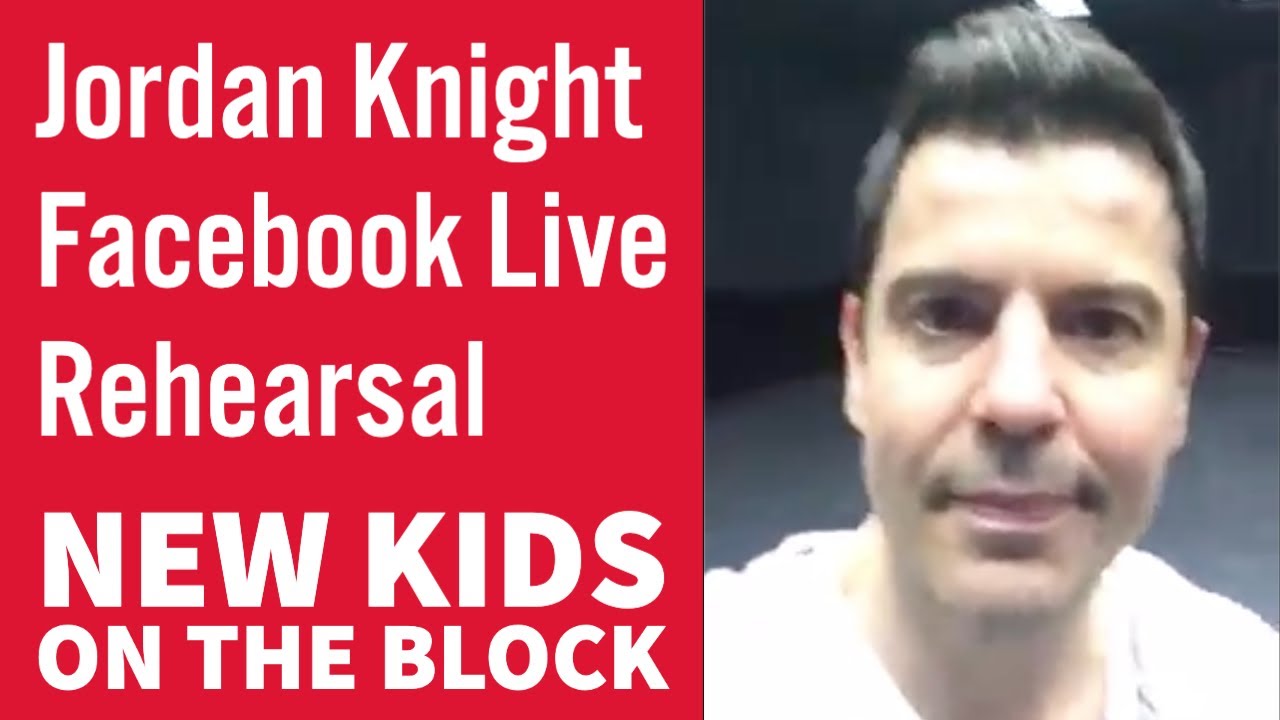 NKOTB Jordan Knight Facebook Live Rehearsal | Total Package Tour 2017