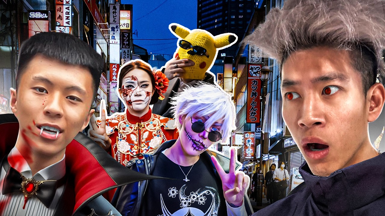 My FIRST Halloween in Japan (CRAZY) ft. rayasianboy