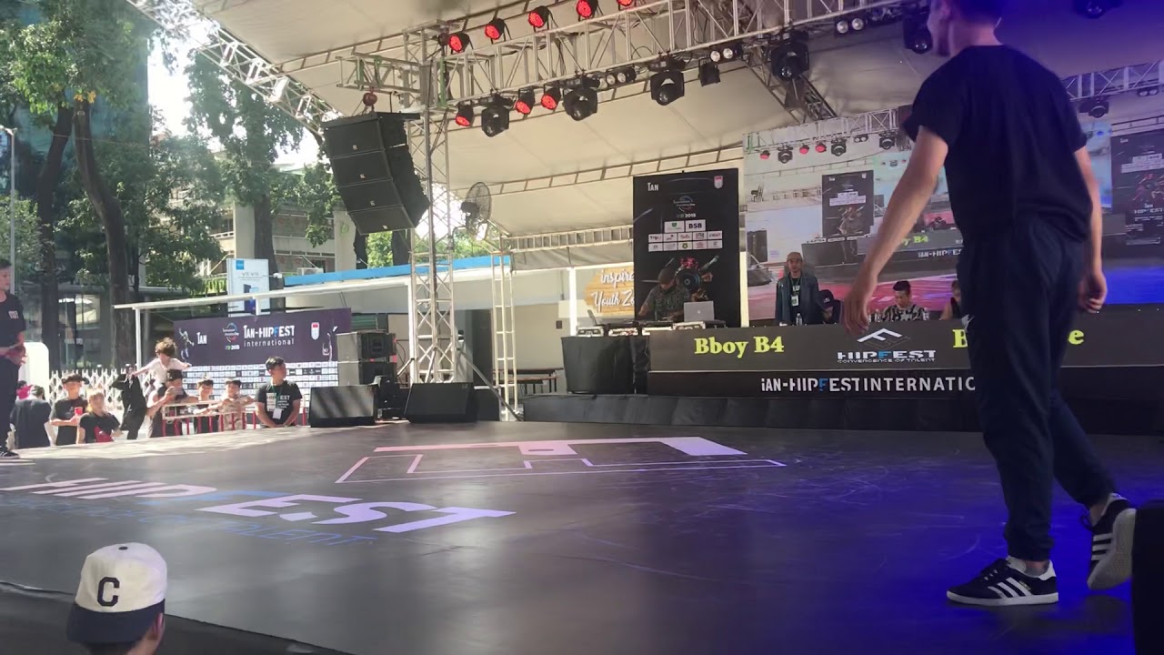 Ian Hipfest 2018 Top 8 bboy Lee vs Bboy B4