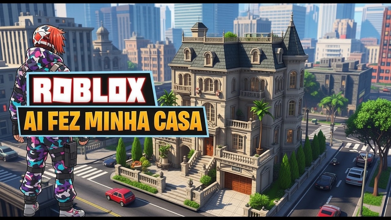 A Casa que a I.A do Roblox Criou  FICOU INSANA 😱😱🤪