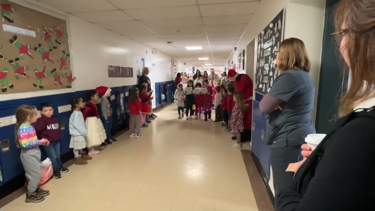 Girl Scouts Caroling for Kindergartners