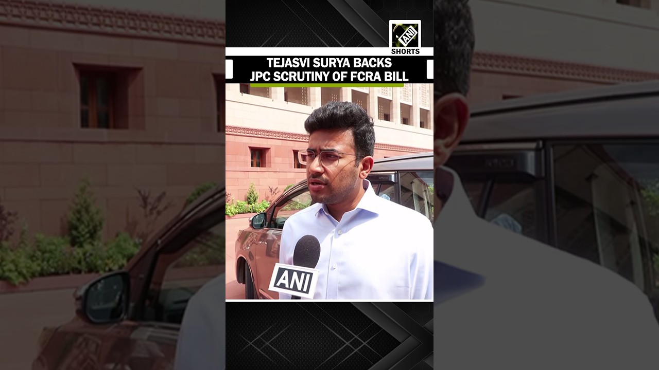 BJP MP Tejasvi Surya backs FCRA Bill, says JPC review will make it more robust and refined