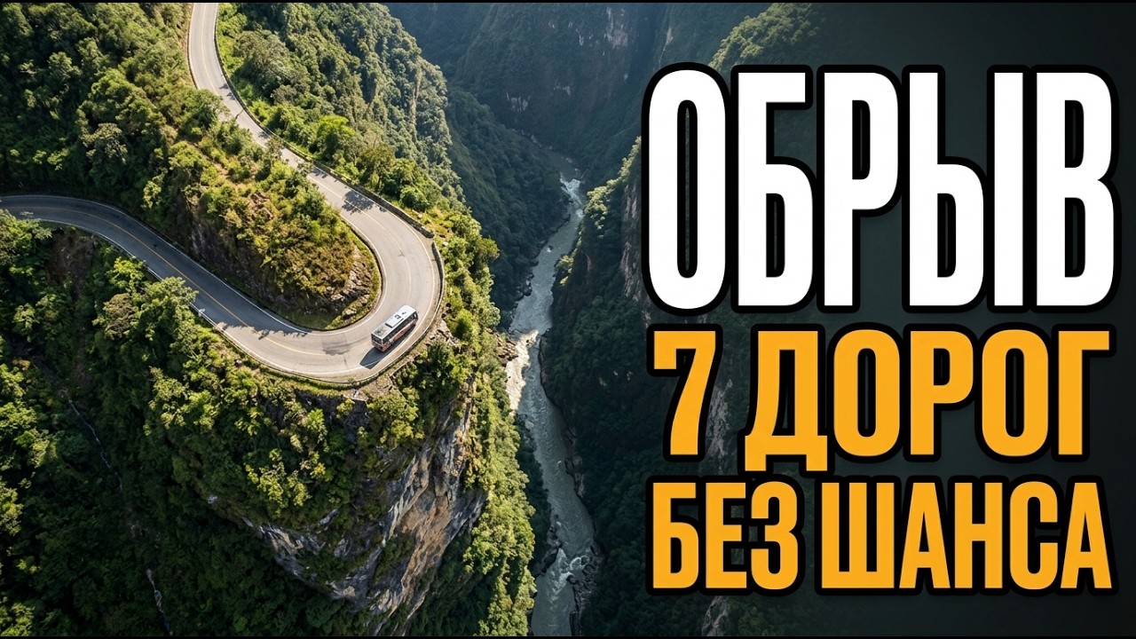 7 Опасных дорог, по которым люди ездят на работу — каждый день кто-то не возвращается