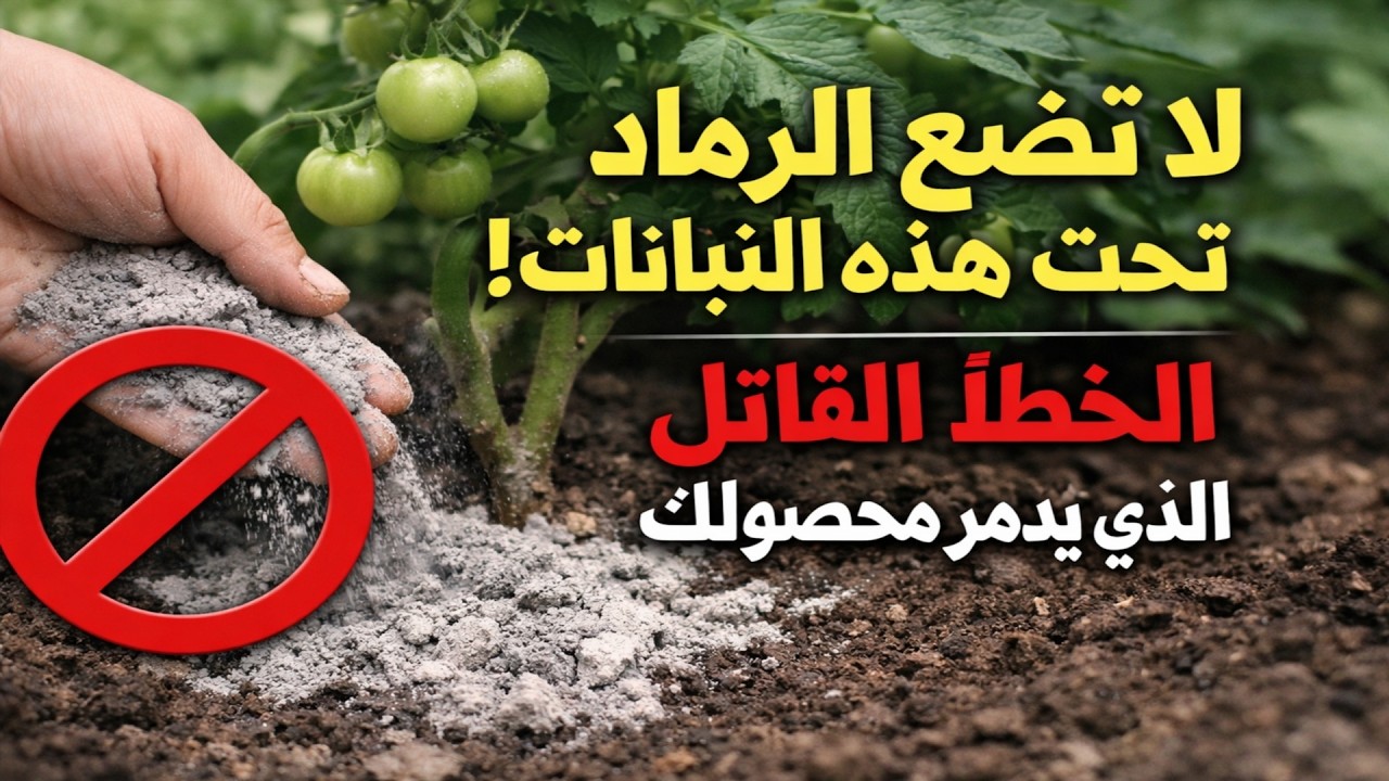 لا تضع الرماد أبداً تحت هذه النباتات! الخطأ القاتل الذي يدمّر محصولك.
