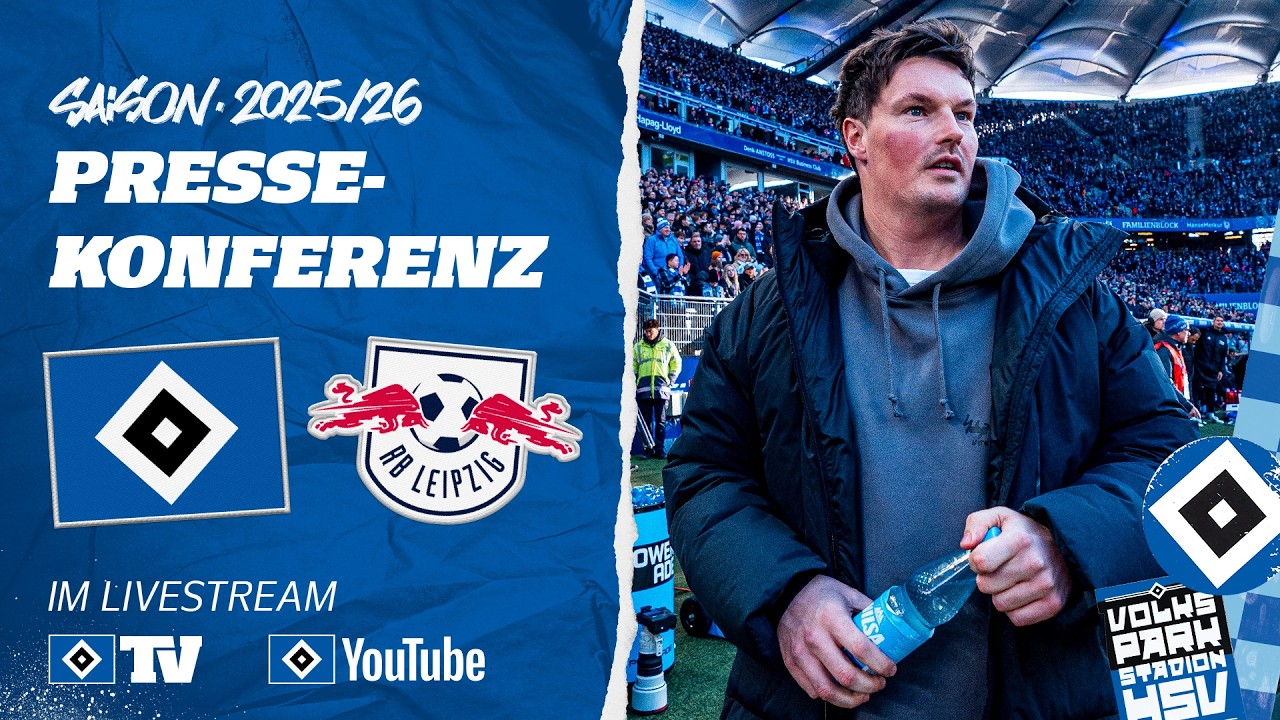RE-LIVE: PRESSEKONFERENZ MIT MERLIN POLZIN | HSV vs. RB Leipzig