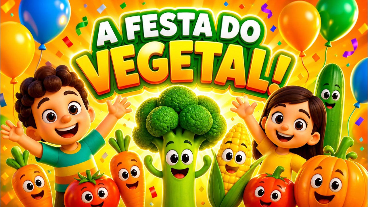A Festa do Vegetal! Música Infantil Divertida | Canção Educativa para Crianças