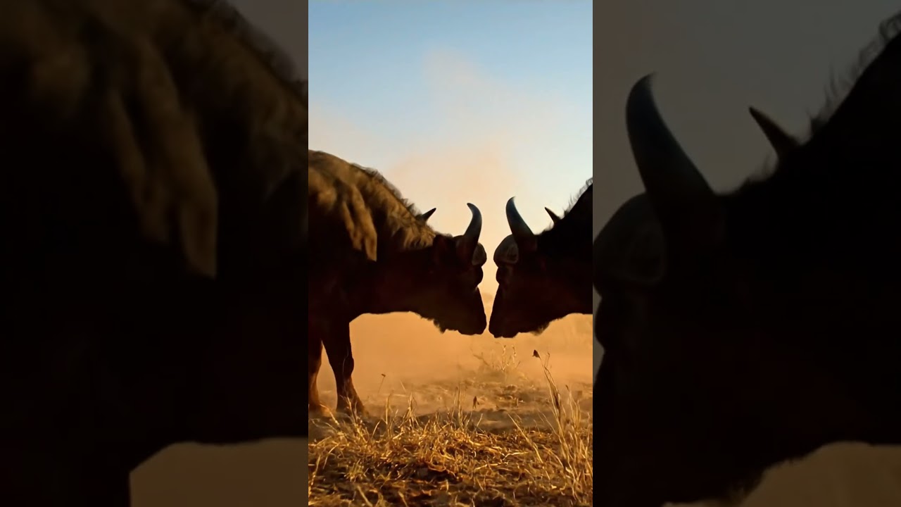Two Buffaloes Clash in Epic Battle!