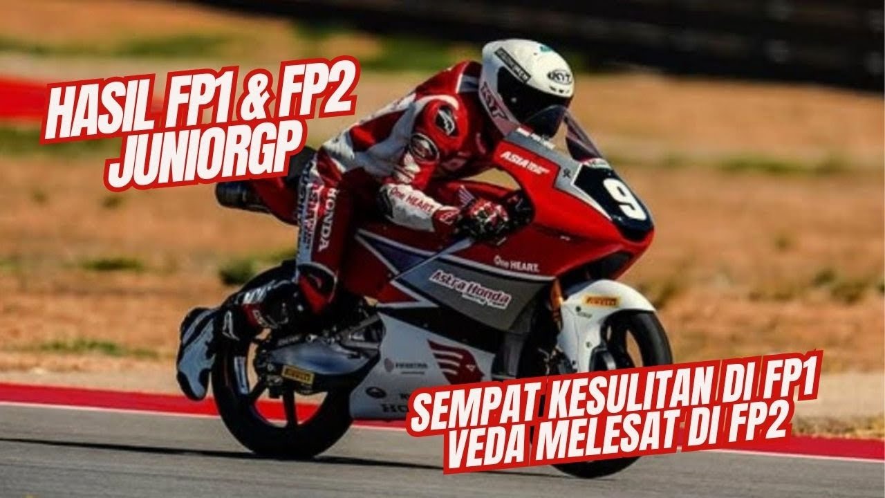 Hasil Free Practice Veda Ega Pratama di JuniorGP Barcelona, Melesat Guys 🔥🏍